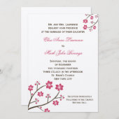 Sjabloon voor huwelijksuitnodiging kaart (Voorkant / Achterkant)