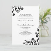 Sjabloon voor huwelijksuitnodiging kaart (Staand voorkant)