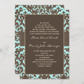 Sjabloon voor huwelijksuitnodiging kaart (Voorkant / Achterkant)