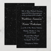 Sjabloon voor huwelijksuitnodiging | STERRENNACHT Kaart (Voorkant / Achterkant)