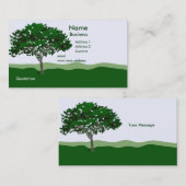 Sjabloon voor ingerichte boombedrijfskaart visitekaartje (Voorkant / Achterkant)