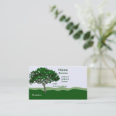 Sjabloon voor ingerichte boombedrijfskaart visitekaartje (Staand voorkant)