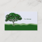 Sjabloon voor ingerichte boombedrijfskaart visitekaartje (Achterkant)
