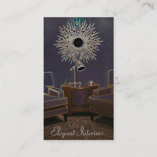 Sjabloon voor intern ontwerp/decor-visitekaartje visitekaartje (Voorkant)