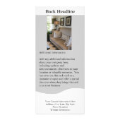 Sjabloon voor interne ontwerp- of Hotel rackkaarte Reclamekaart (Achterkant)