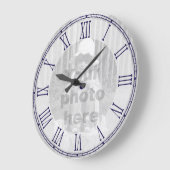 Sjabloon voor je foto-roman numerieke wandklok (Hoek)