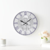 Sjabloon voor je foto-roman numerieke wandklok (Huis)