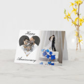 Sjabloon voor jubileumkaart (Gele Bloem)