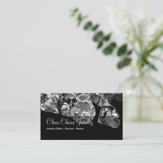 Sjabloon voor juwelen visitekaartje Nieuw (Staand voorkant)