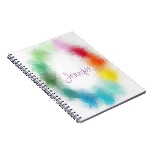 Sjabloon voor kalligrafie Moderne elegante kleuren Notitieboek (Rechterzijde)