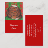 Sjabloon voor kerstkaart visitekaartje (Voorkant / Achterkant)