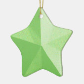 Sjabloon voor kerstversiering met de groene ster keramisch ornament (Links)
