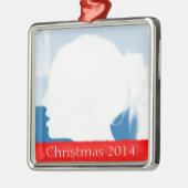 Sjabloon voor kerstversiering met foto's en scheur metalen ornament (Links)