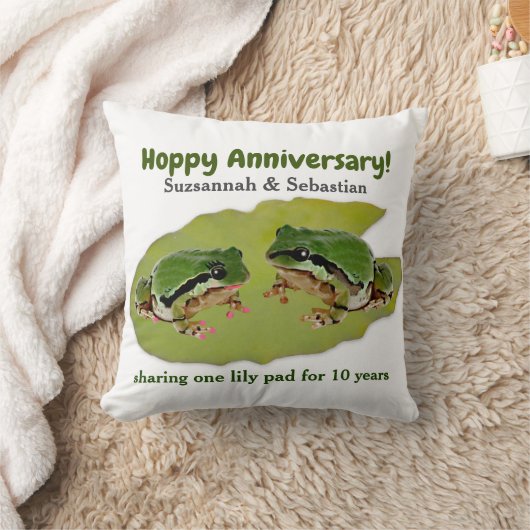 Sjabloon voor kikkerkoppel voor grappige huwelijks kussen (Deken)