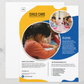 Sjabloon voor kinderopvangfolder (Voorkant / Achterkant)