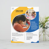 Sjabloon voor kinderopvangfolder (Staand voorkant)