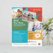 Sjabloon voor kinderopvangfolder (Staand voorkant)