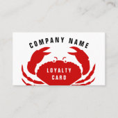 Sjabloon voor klantenkaart voor restaurant met roo visitekaartje (Voorkant)