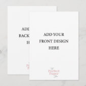 Sjabloon voor kleine uitnodigingen (4,5 x 6,25) (Voorkant / Achterkant)
