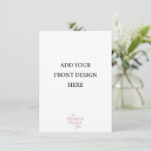 Sjabloon voor kleine uitnodigingen (4,5 x 6,25) (Staand voorkant)