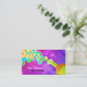 Sjabloon voor kleurloze bedrijfskaarten visitekaartje (Staand voorkant)