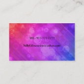 Sjabloon voor kleurloze bedrijfskaarten visitekaartje (Achterkant)