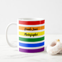 Sjabloon voor kleurrijke regenboogstrips Fotografe