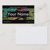 Sjabloon voor kleurrijke visitekaartjes (Voorkant / Achterkant)