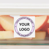 Sjabloon voor labels met eigen logo, naam en e-mai (Aangebracht)