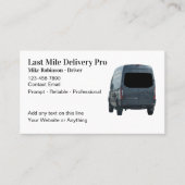 Sjabloon voor Last Mile Delivery Services-visiteka Visitekaartje (Voorkant)