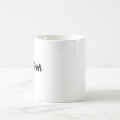 Sjabloon voor lege mok - Wit, 325ml (Center)
