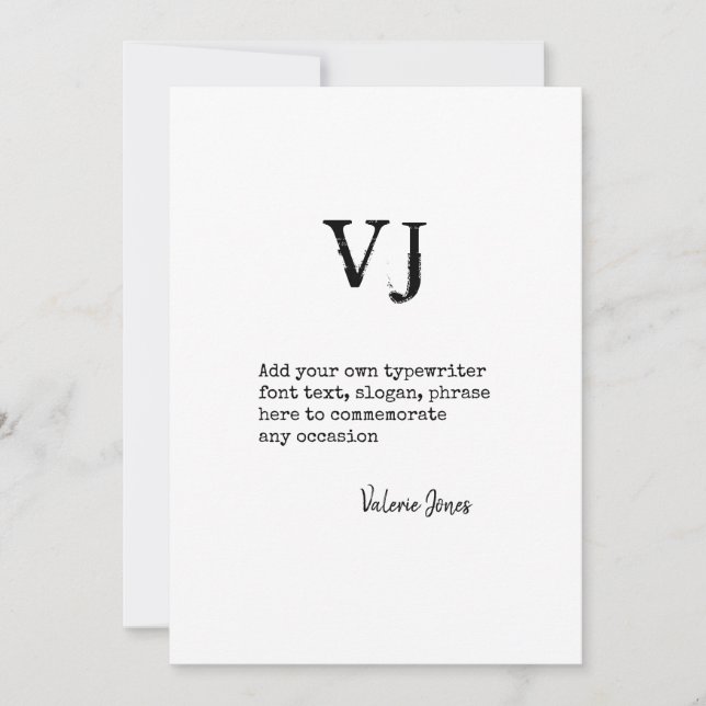 Sjabloon voor lettertypefunctie voor schrijfmachin (Voorkant)