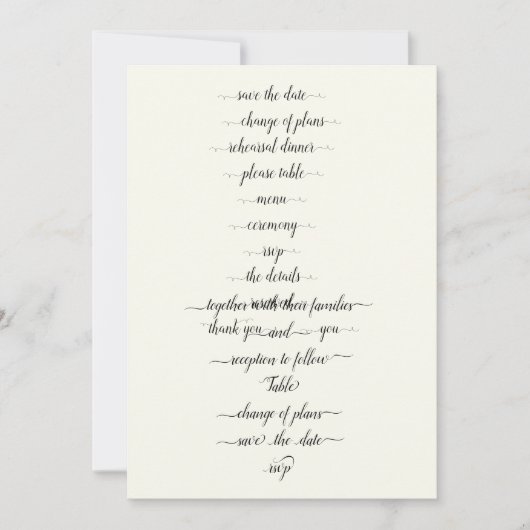 sjabloon voor lettertypeswashes kaart (Voorkant)