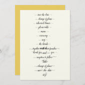 sjabloon voor lettertypeswashes kaart (Voorkant / Achterkant)