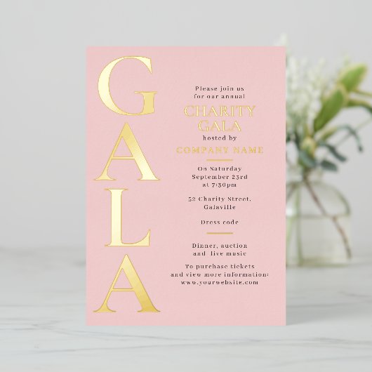 Sjabloon voor liefdadigheidsgala Fondsenwervingsac (Staand Voorkant)