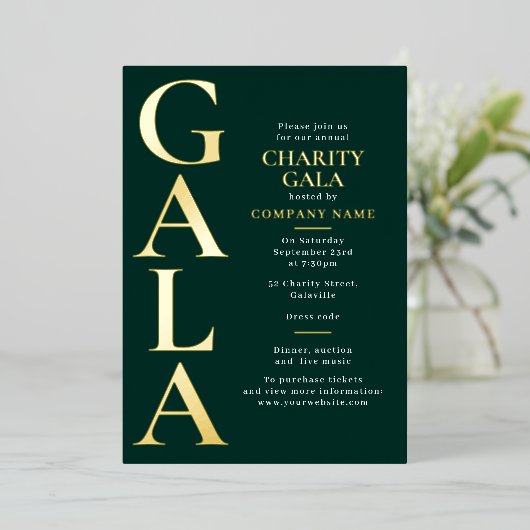 Sjabloon voor liefdadigheidsgala Fondsenwervingsac (Staand Voorkant)