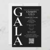 Sjabloon voor liefdadigheidsgala Fundraising Event Kaart (Voorkant)