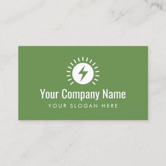 Sjabloon voor logo van een elektronisch bedrijf visitekaartje (Voorkant)