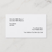 Sjabloon voor Logo-visitekaartjes Visitekaartje (Achterkant)