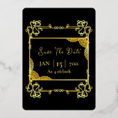 Sjabloon voor luxe Kaart goudolie (Achterkant)