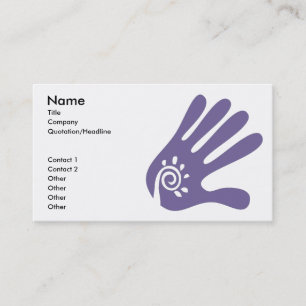 Sjabloon voor Massage Handmatige visitekaartjes