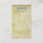 Sjabloon voor massagetherapeuten visitekaartje (Achterkant)