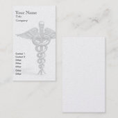 Sjabloon voor medische visitekaartjes - verticaal (Voorkant / Achterkant)