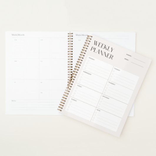 Sjabloon voor minimale wekelijkse planning van crè planner (Display)