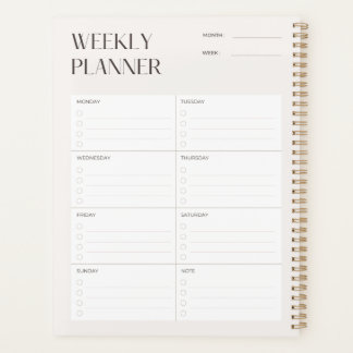 Sjabloon voor minimale wekelijkse planning van crè planner