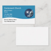 Sjabloon voor moderne bedrijfskaarten voor kerkpas visitekaartje (Voorkant / Achterkant)