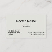 Sjabloon voor moederkaart visitekaartje (Achterkant)