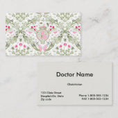 Sjabloon voor moederkaart visitekaartje (Voorkant / Achterkant)