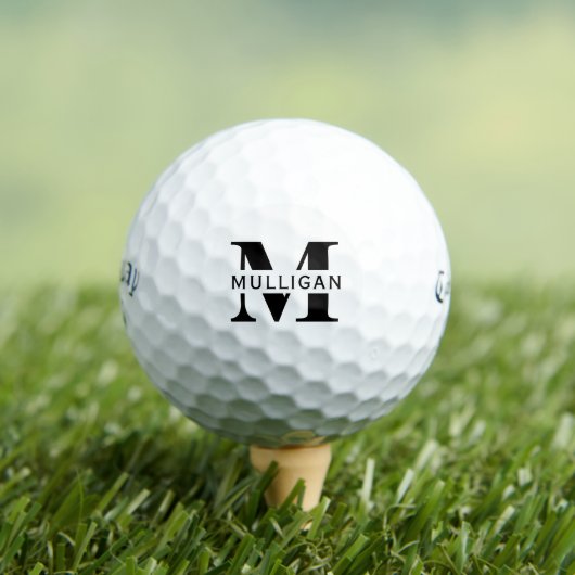 Sjabloon voor monogram met eigen naam als huwelijk golfballen (Insitu Shirt)