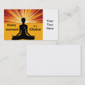 Sjabloon voor motivatie visitekaartjes (Voorkant / Achterkant)